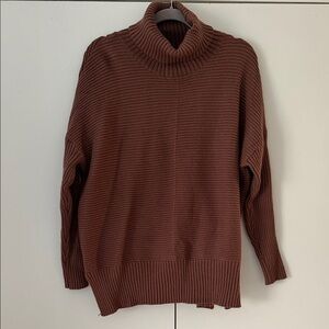 Cozy Brown Turtleneck Sweater